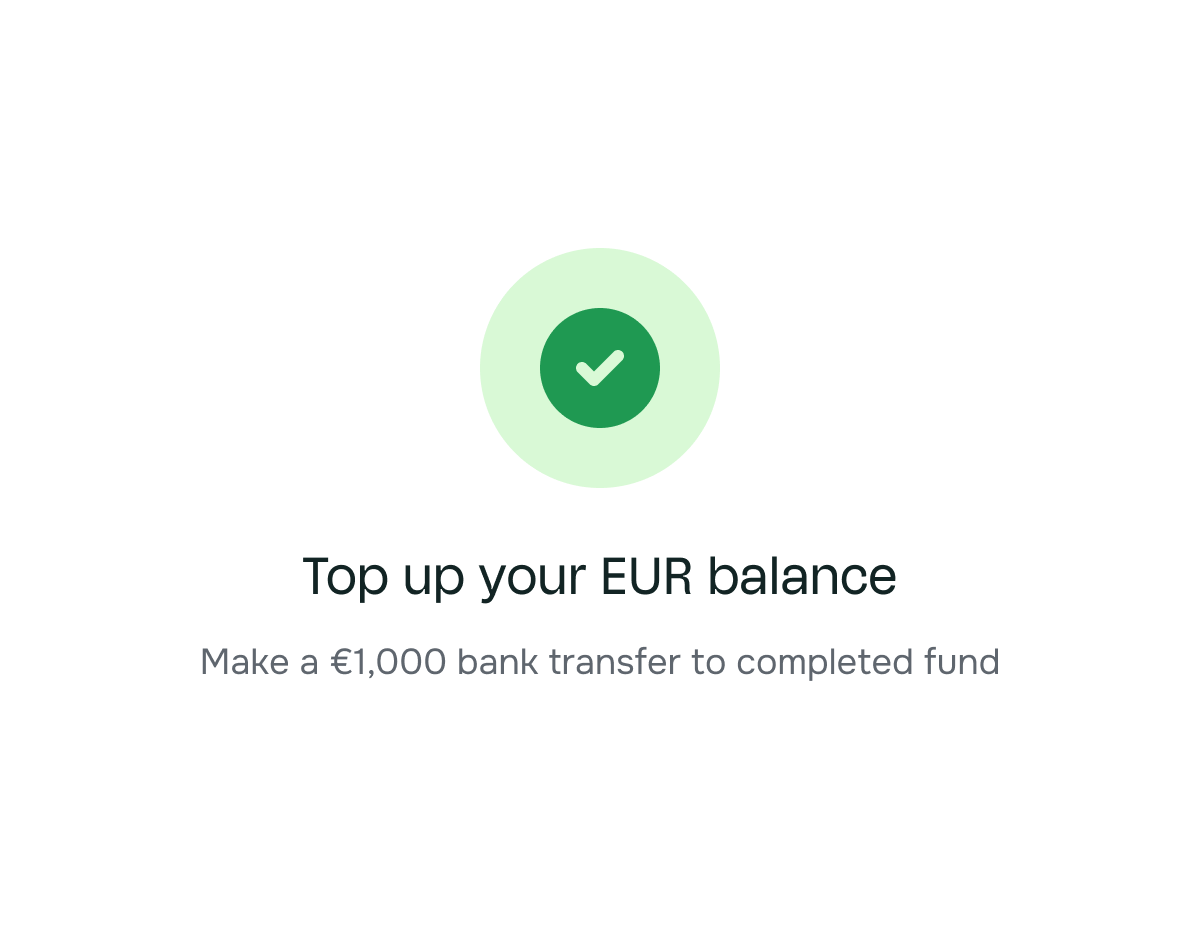 Top up success